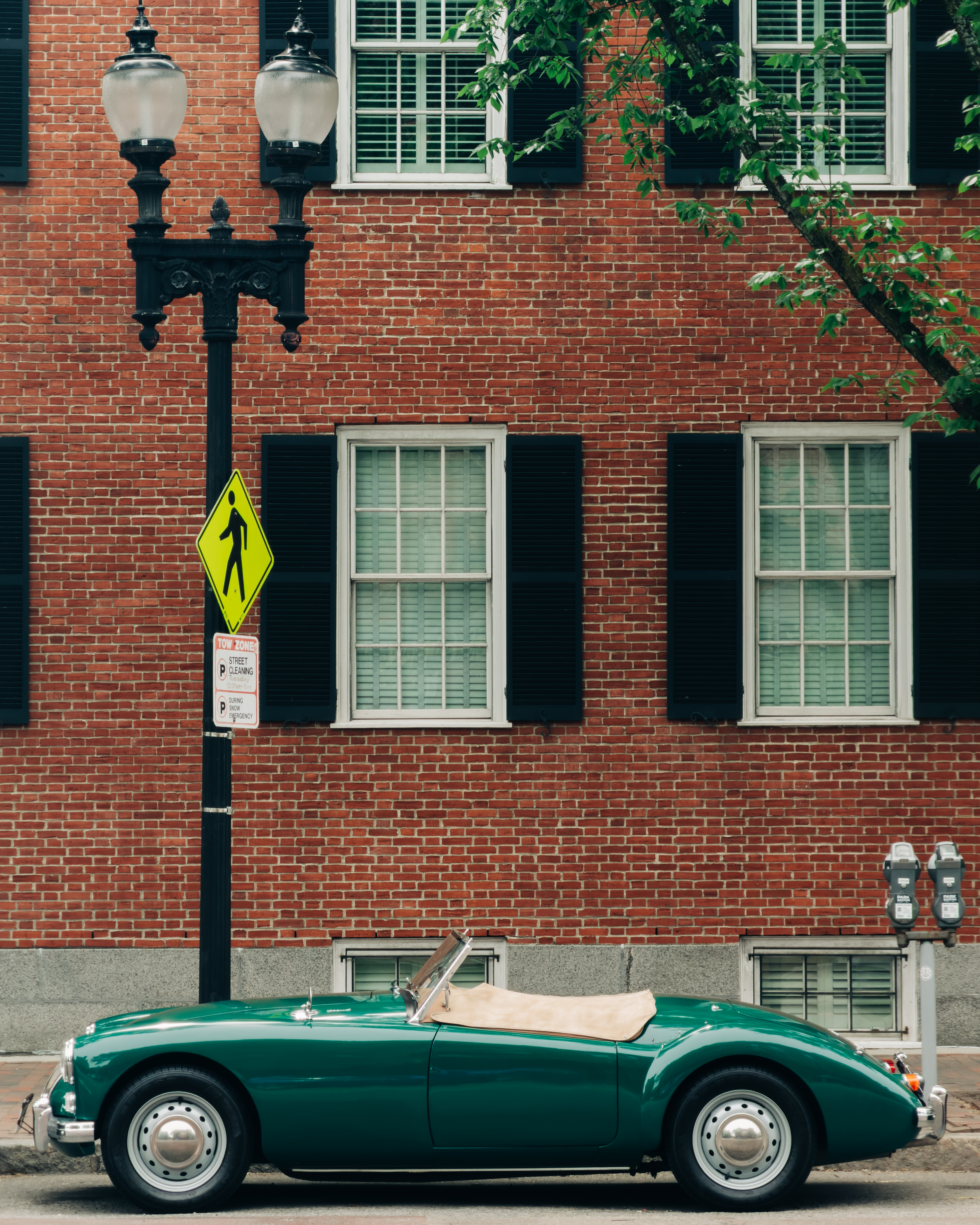 A street frame photographed with basic